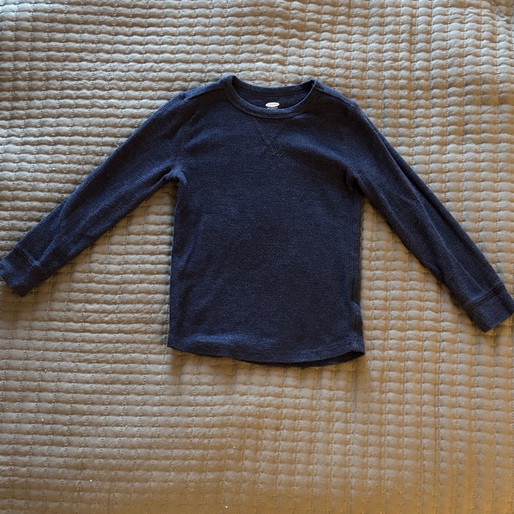 Old Navy Dark Blue Kids Long Sleeve Tee